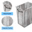 Poubelle en bois multi-usages avec poubelle double