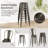 Amira Counter Stool with Metal Frame-1707044192