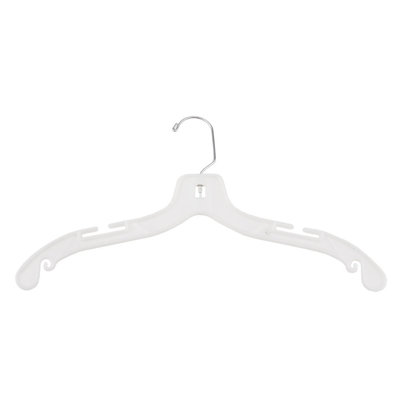 Bloomingdale Plastic Standard Hanger for Dress/Shirt/Sweater