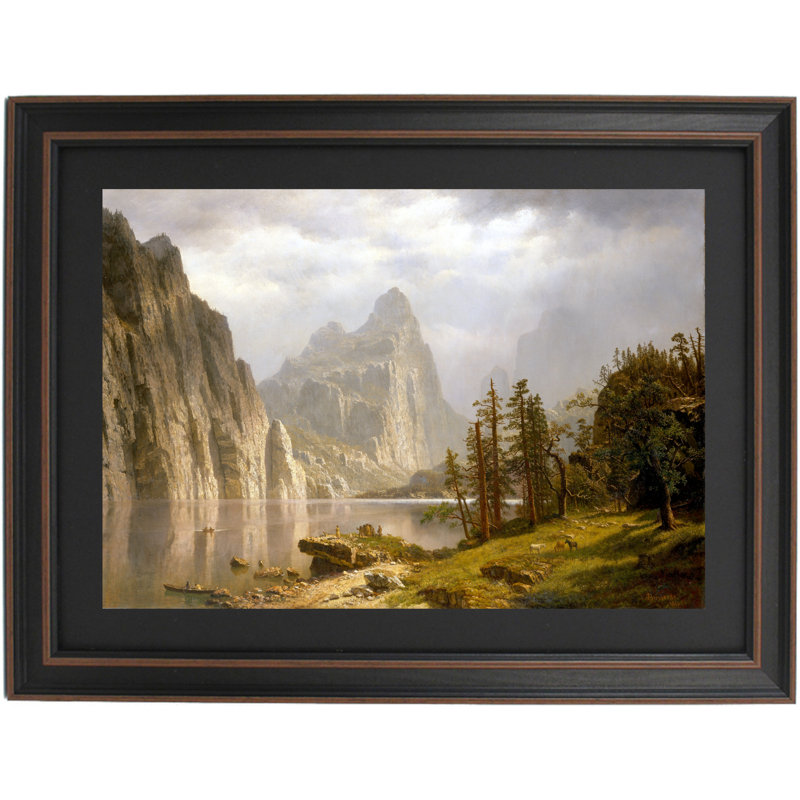 Merced River, vallée de Yosemite par Albert Bierstadt, H 19 po x l 24 po