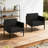BLACK ALUMINUM CLUB CHAIR-1285972873