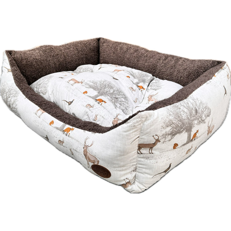 Peru Animal Print Polyester Pet Bed, 11cm H x 27cm W x 22cm D