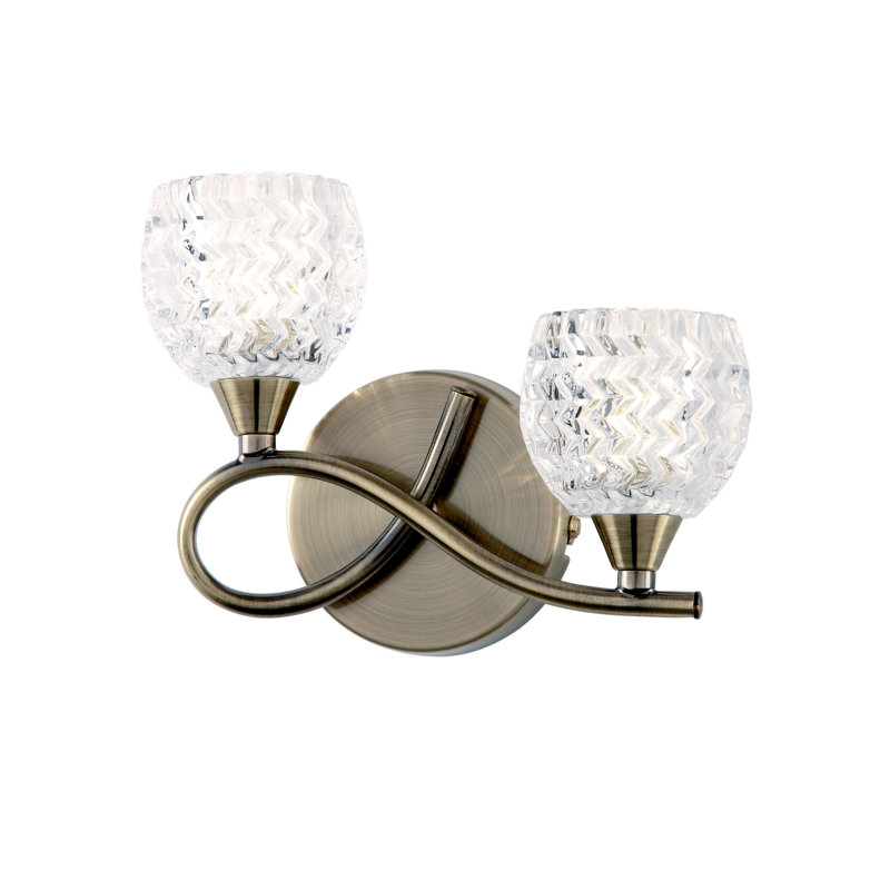 Minden Armed Sconce, Antique Brass, Left