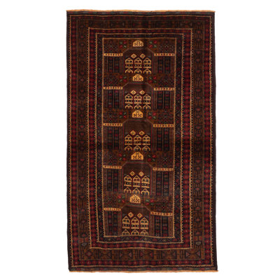 Teimani Brown Rug 3'8" x 6'7"