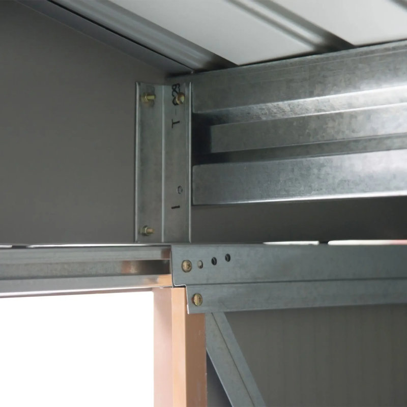 Remises spacieuses en métal, fabrication en acier pour le jardin