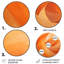 Tangerine Twist Spriral - Reproduction d'art abstrait en métal rond-109588444