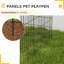 8-Panel DIY Dog Pen with Door for Indoor/Outdoor Use 76cm High