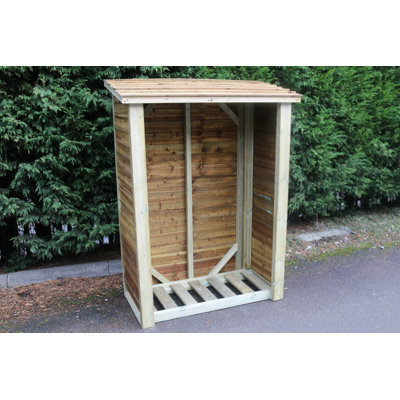 43cm W x 24cm D Wood Log Store