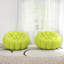 Fauteuil d'appoint rembourré en forme de citrouille 48,43 po Kayi (ensemble de 2), aucun assemblage requis-112510840