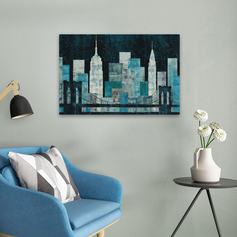 Nuit industrielle et minimaliste majestueuse, H 24 po x l 16 po