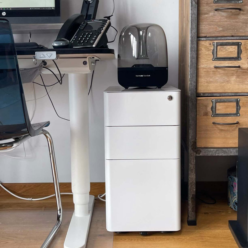 Danby 30cm Wide 3 -Drawer Steel File Cabinet, White
