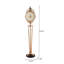Horloge de sol 62,2 "de style européen à coquille dorée pour un usage domestique - pièce décorative silencieuse - horloge murale