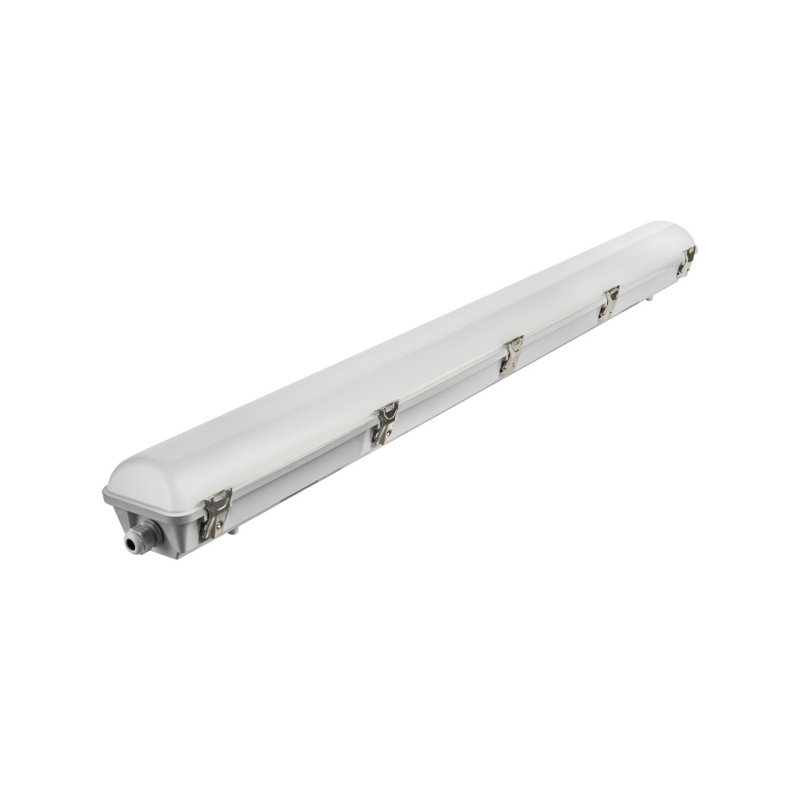 Vapour Tight LED Light, Motion Sensor With 90 Min Emergency Backup, Wet Rated, 4" H x 24" W x 4" D, 3000 Lumens