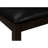 Black Upholstered 48" Bench With Robust Brown Solid Wood Frame - For Various Room Settings Rectangular Base And Leather-like Padding Interior Design