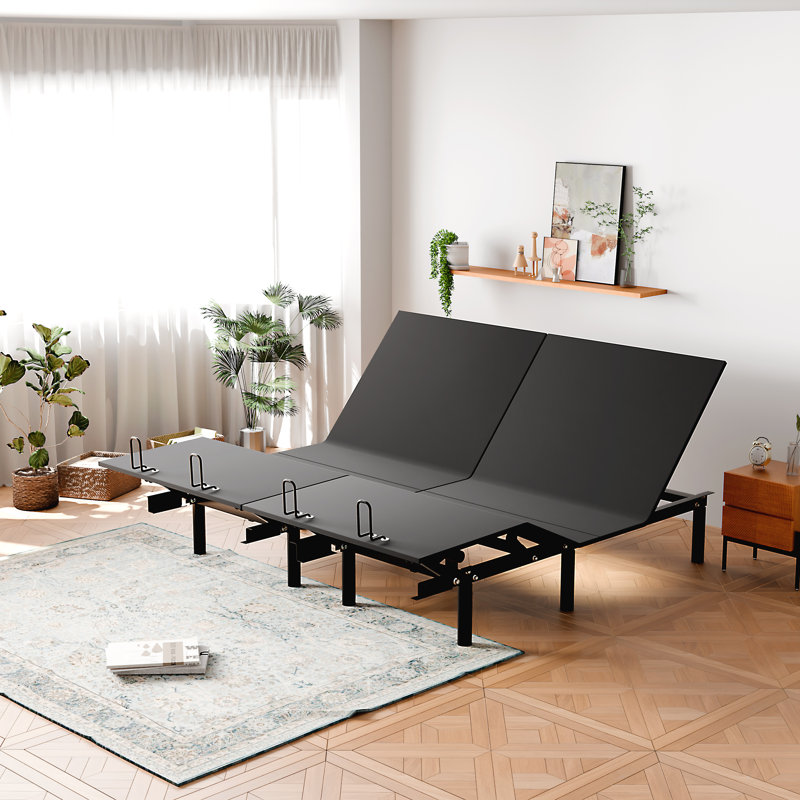 Le grand lit pliant réglable ne comprend pas de matelas avec télécommande pour la télécommande, Seidenberg, King