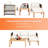 Zahiem Acacia 4 - Person Patio Conversation Set with Cushions