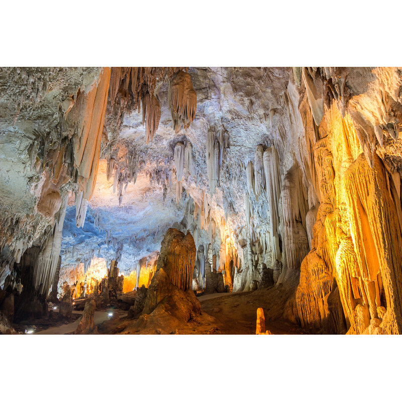 Stalagmite And Cave - Wrapped Canvas Print, 30cm H x 46cm W x 3.8cm D