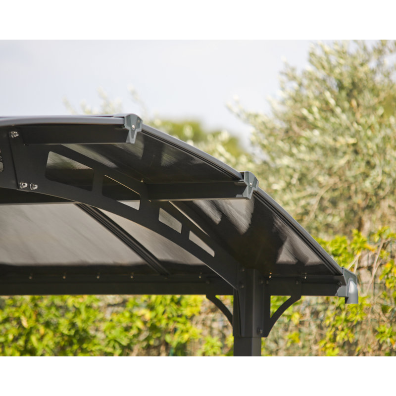 Alpine Gray 12' x 21' Polycarbonate and Steel Carport Kit