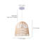 Luminaire suspendu en forme de dôme naturel à 1 lumière Fowey-1180593483