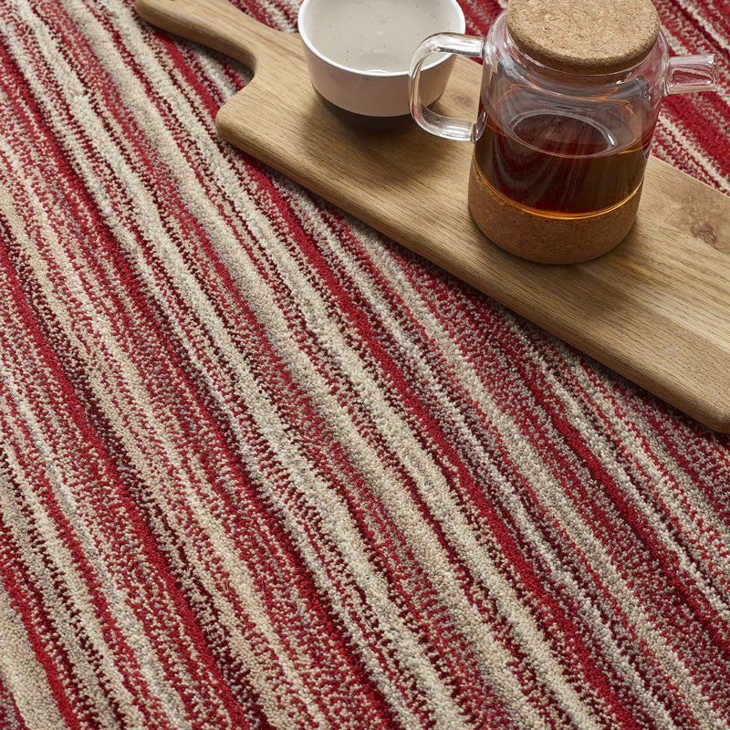 Fine Handwoven Red Rug, Rectangle 80 x 150cm
