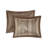 5 Piece Reversible Jacquard Bedspread Set Brown/Gold-126579610