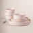 Light Pink with Brown Rim