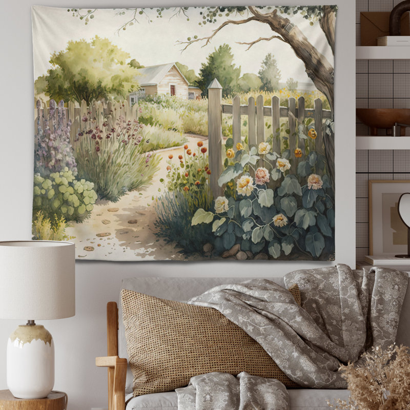 Tapisserie en polyester Farm Fresh Garden II, H 32 po x l 39 po