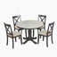 Ensemble de table à manger et de chaises 5 pièces, table de cuisine en bois massif avec 4 chaises confortables pour les réunions de famille-358359716