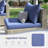 7 Pieces Rattan Patio Conversation Sets With Cushions-1993014273