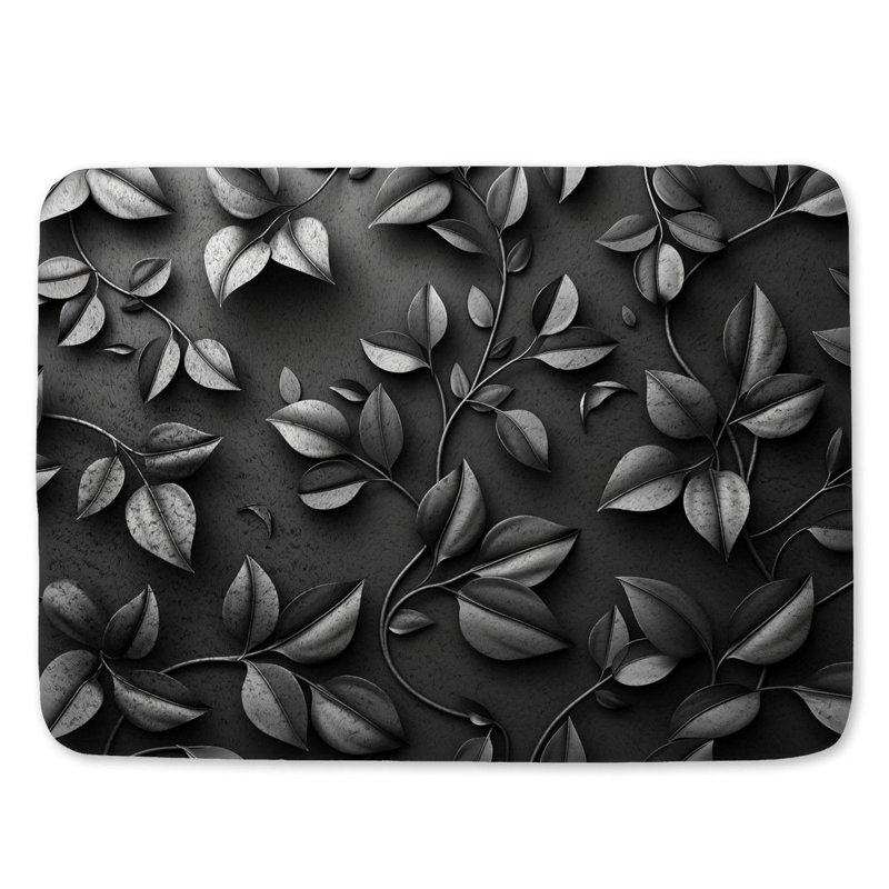 Darquize Microfiber / Microsuede Non-Slip Bath Mat, 21"W
