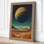Alien Planet Rise Retro - Wrapped Canvas-2057637917-2057637925