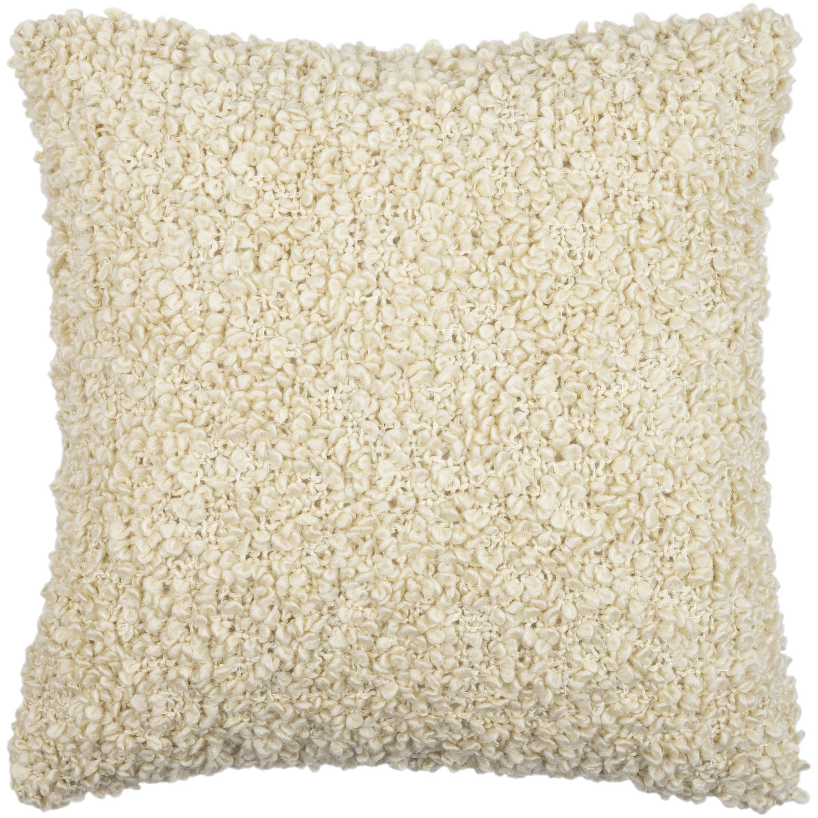Anella Throw Square, 20"H x 20"W, Beige, Down