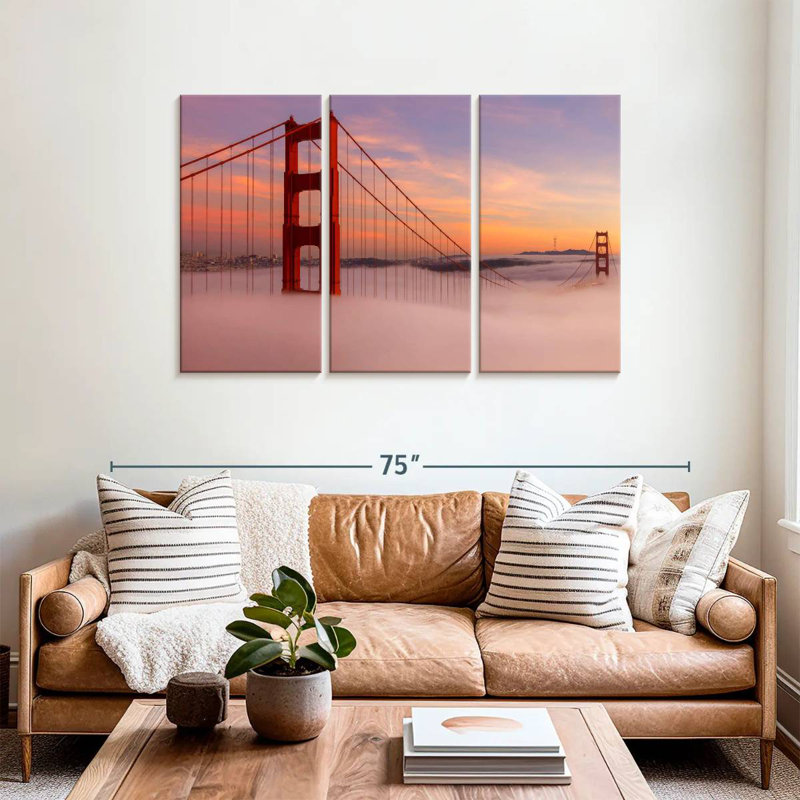 Lilie Golden Gate Bridge Clouds, 36" H x 57" W