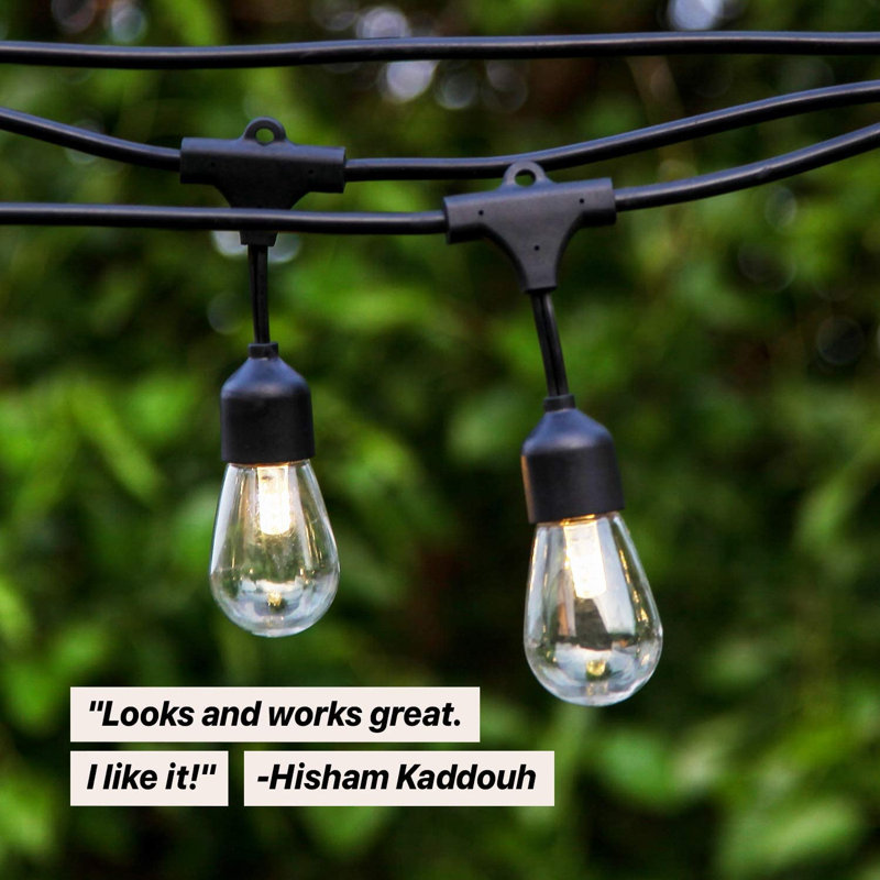 Outdoor 12 - Bulb 27'' Solar Powered LED String Light