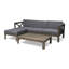 ENSEMBLE DE CANAPÉ ALCOVE LSHAPE, GRIS FONCÉ