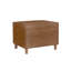 Repose-pieds de rangement rectangulaire en similicuir de 24 po de largeur Xane-96766056