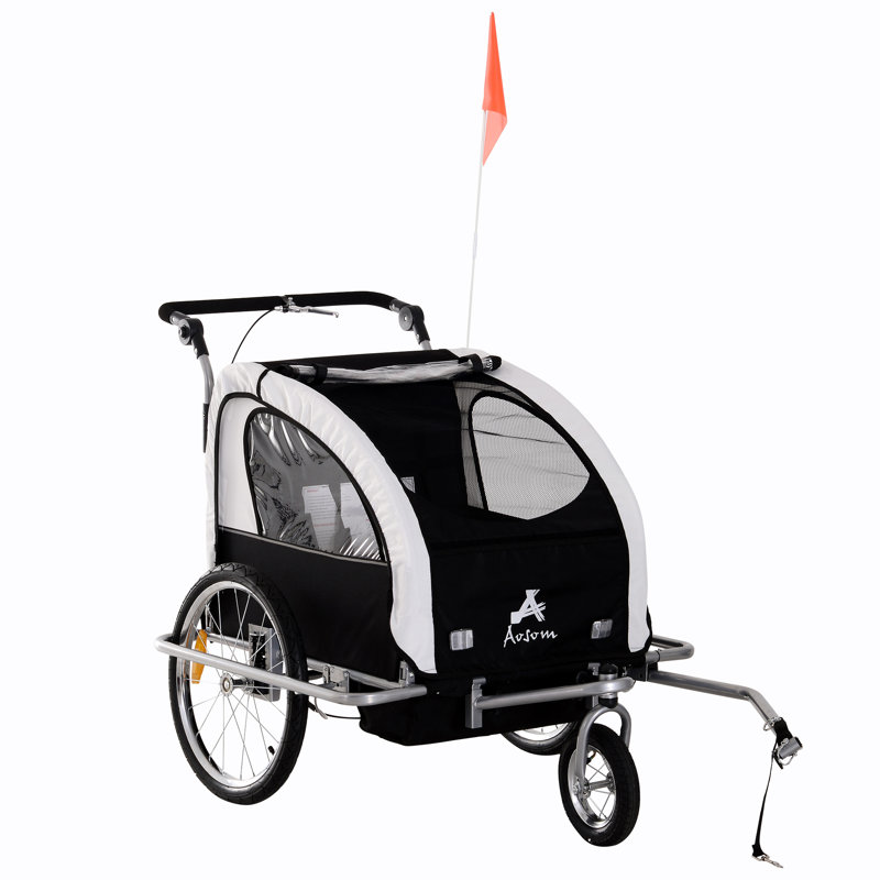 Freeport Park Wagon/Trailer, White/Black