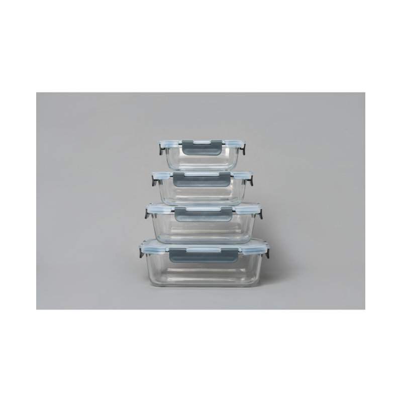 Genicook Glass 4 Container Food Storage Set