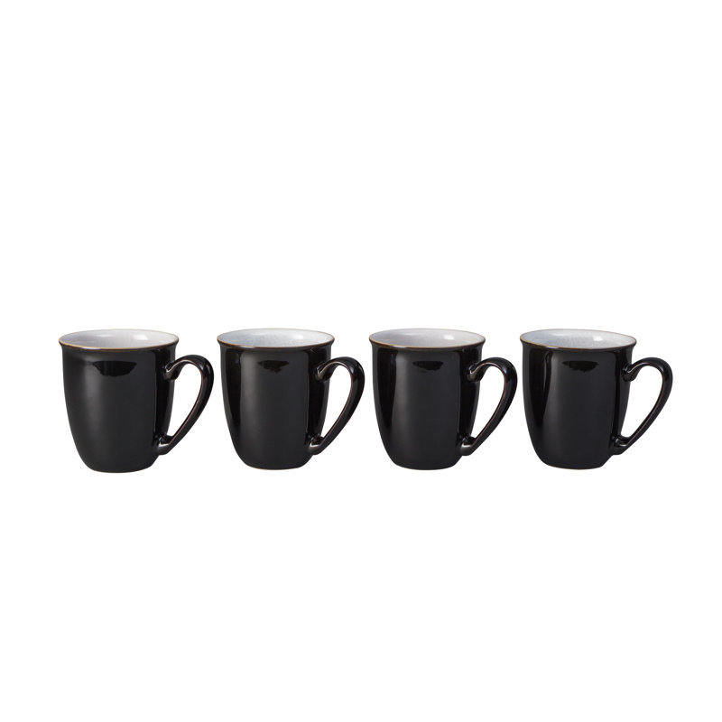Denby Elements Mugs, Black