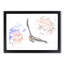 Flying Golden Eagle in Abstract - Framed Print-55728119-55728120
