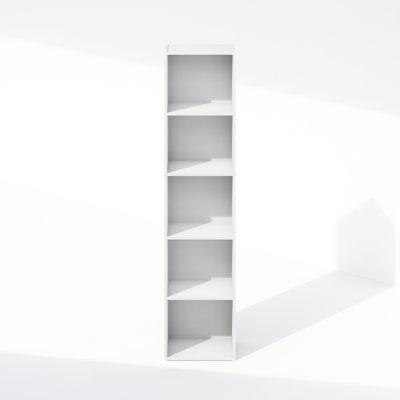 Juel Closet Organizers and Storage, 5-Tier Closet Organizer, Open Shelf Closet Storage, for Wardrobe, Bedroom, Living Room, White