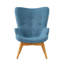 Fauteuil d'une largeur de 68,58 cm et repose-pieds en polyester capitonné Dayon-17837651