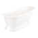 Jude 66" Cast Iron Soaking Freestanding Tub with Pre-Drilled Overflow Hole and Tap Deck - Less Drain