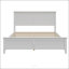 Grand lit plateforme moderne en bois massif avec lattes de bois robustes, sans sommier tapissier, finition blanche élégante-249693650-249693648