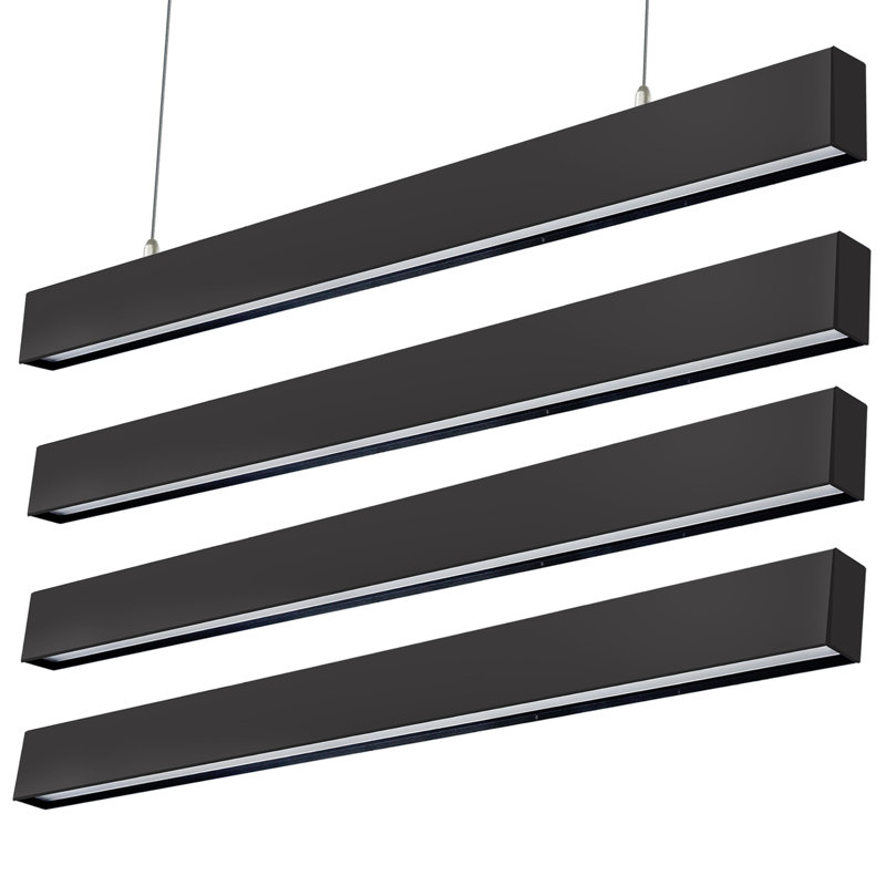 Barre d'éclairage encastrée ultra-mince encastrée de 50 W à 4 lumières 0-10 V à intensité variable de 6 000 lumens pour cuisines et bureaux Type 2835