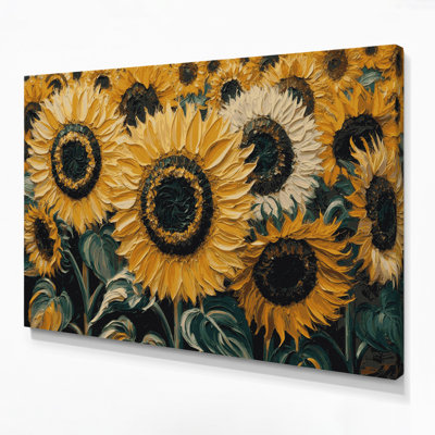 Art mural sur toile Botanical Sunflowers