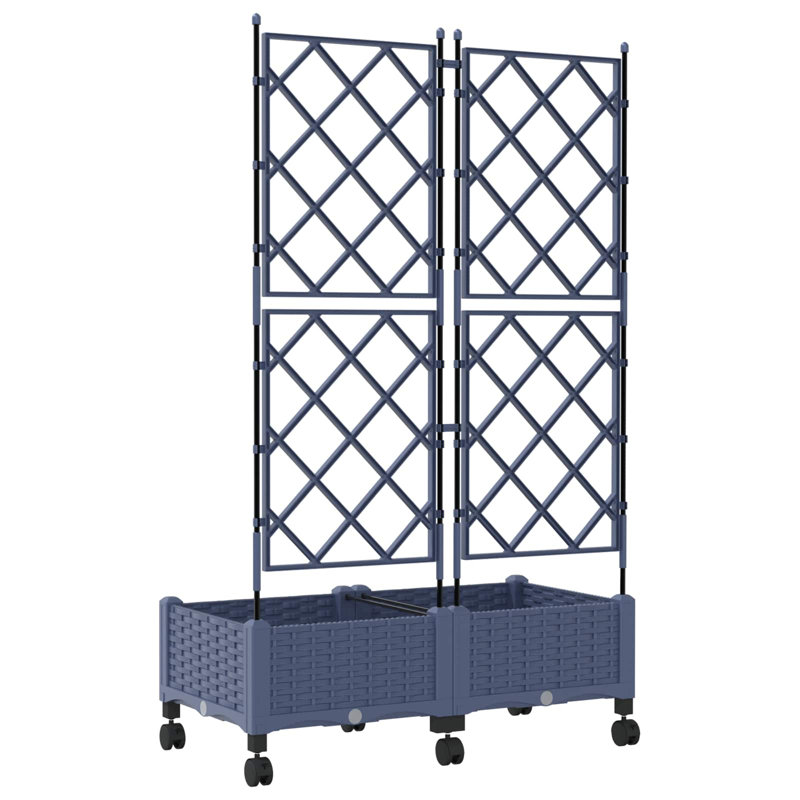 Planter, 131.5cm H x 80cm W x 40cm D, Grey