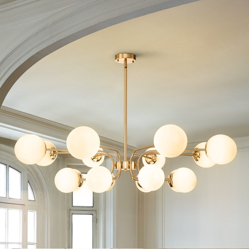 Summertown 16 - Light Dimmable Chandelier, Gold