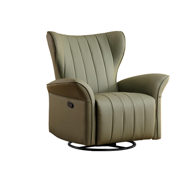 Fauteuil inclinable en simili cuir Nikhad, Vert