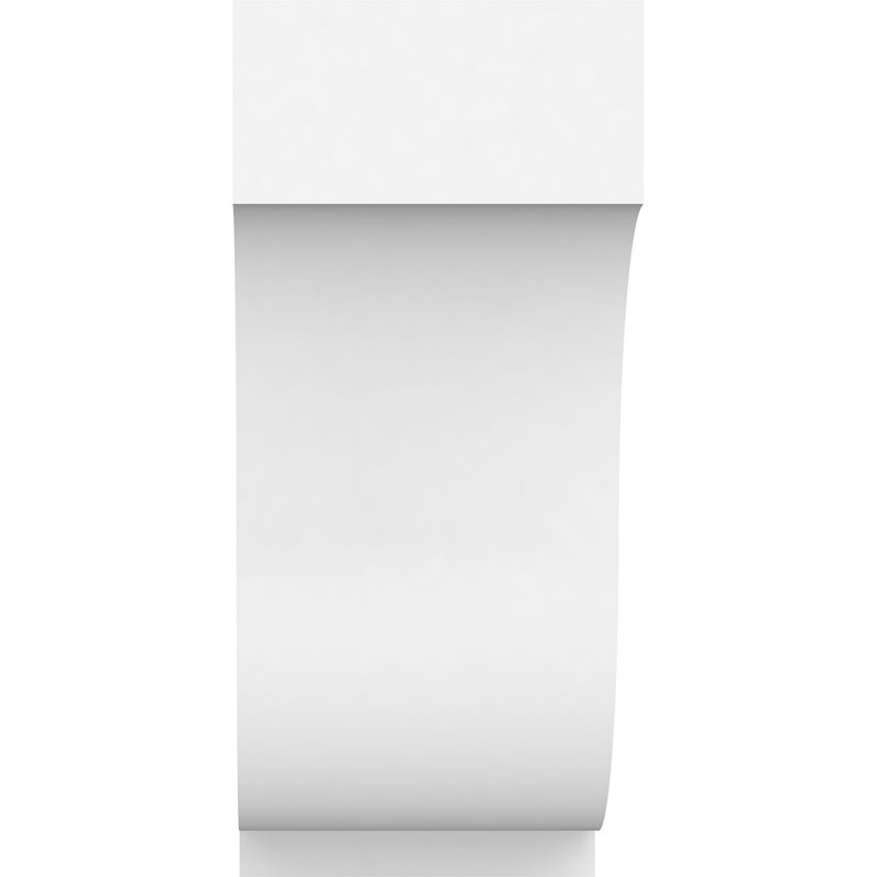 Support standard en PVC de qualité architecturale Van Buren, H 8 po x l 3,5 po x p 8 po